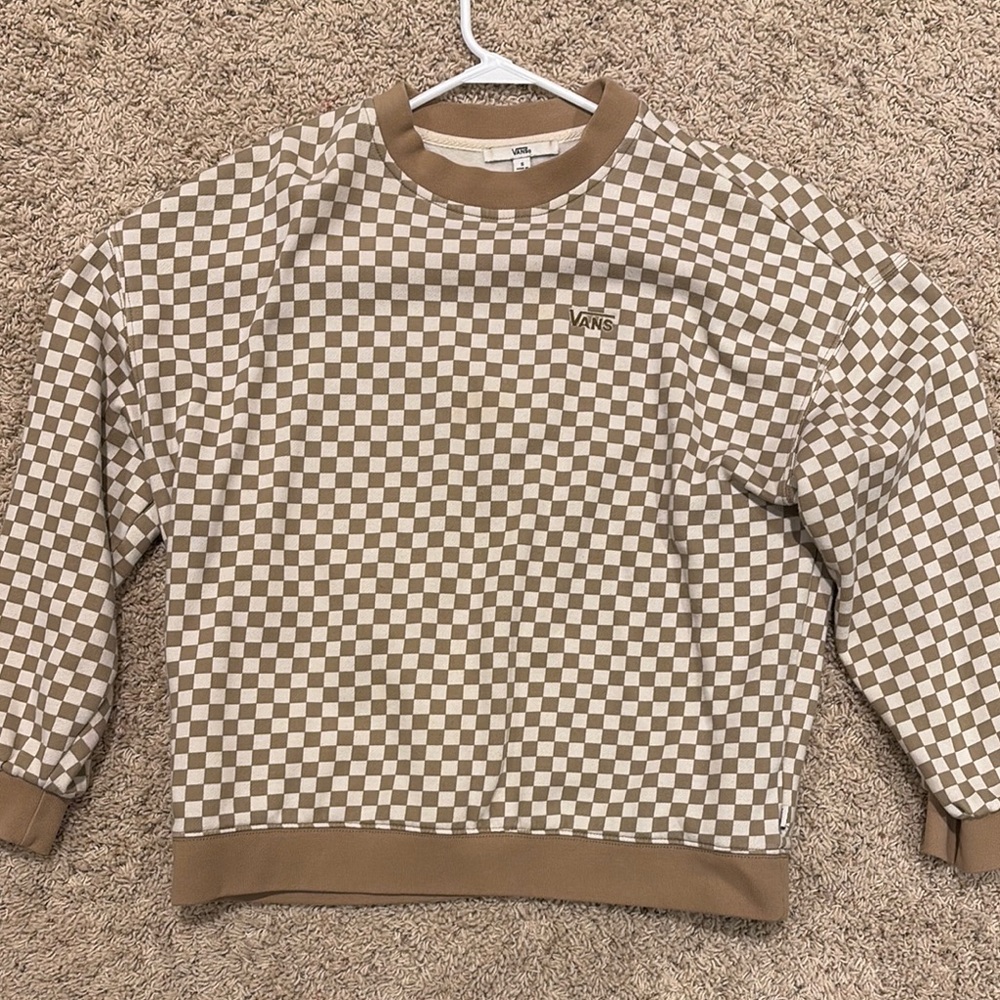 Vans Brown Checkered Men's Sweater
